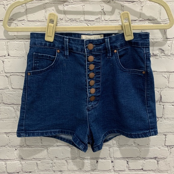 Rachel Roy High Waisted Denim Shorts - Picture 3 of 12